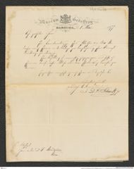 Nachlass Franz Steindachner, Brief und Beilage (Factura) von J. D. E. Schmeltz (junior) an Franz Steindachner (01.05.1877), Inv.Nr. 456.07, Seite 1